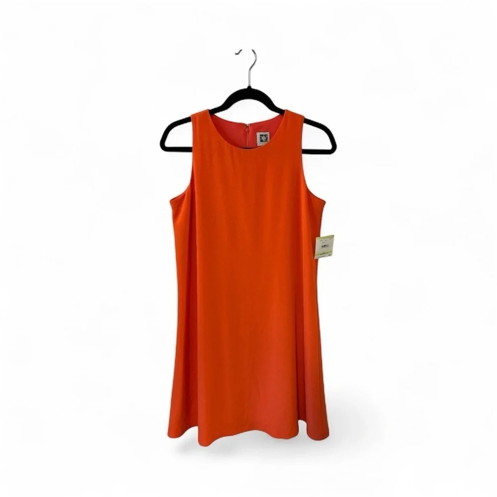 anne klein orange dress Anne Klein Bold Orange Dress